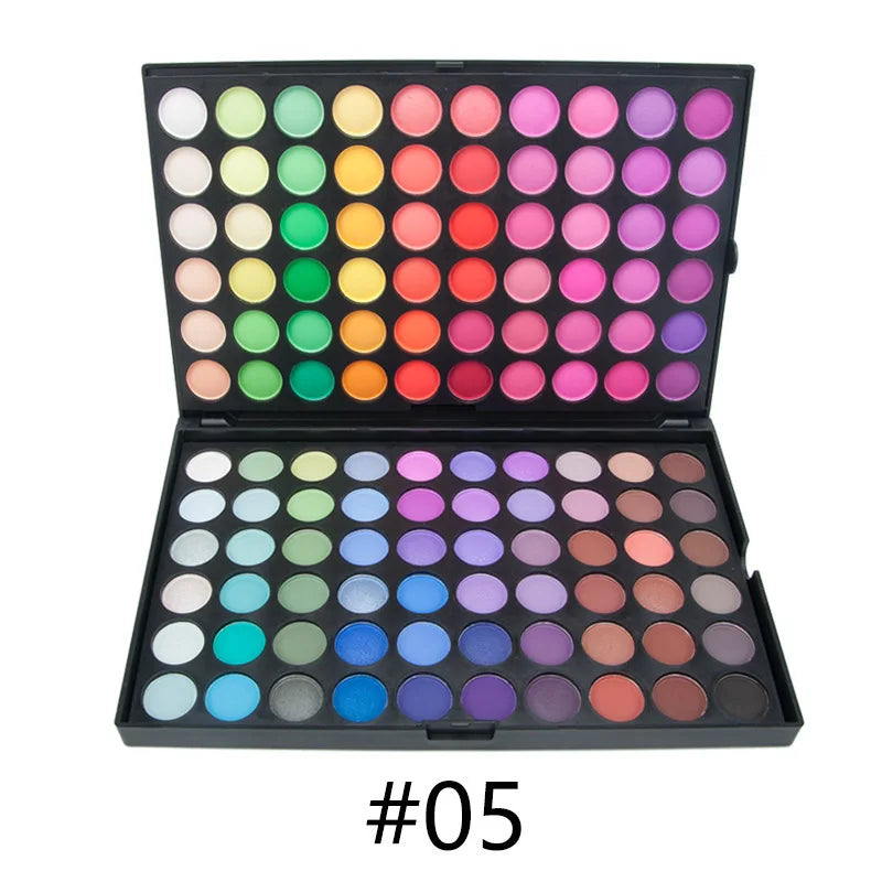 Palette de fards à paupières, 120 teintes, 5 modèles