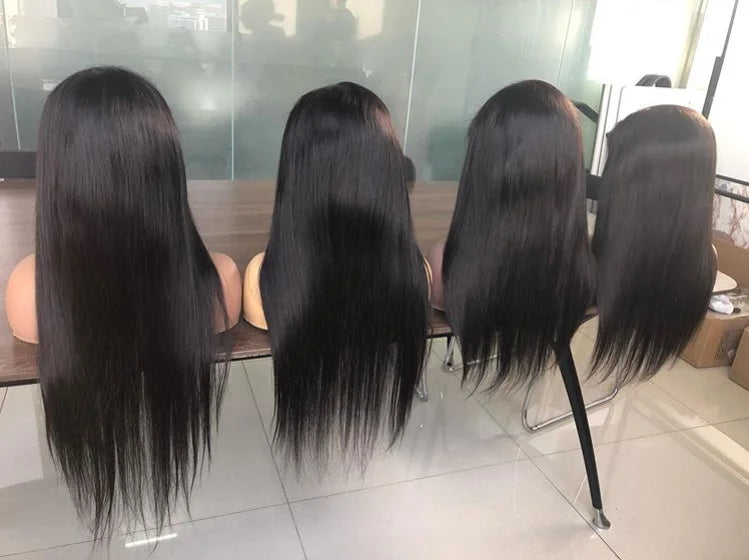 Perruque avec dentelle, lisse ou ondulée