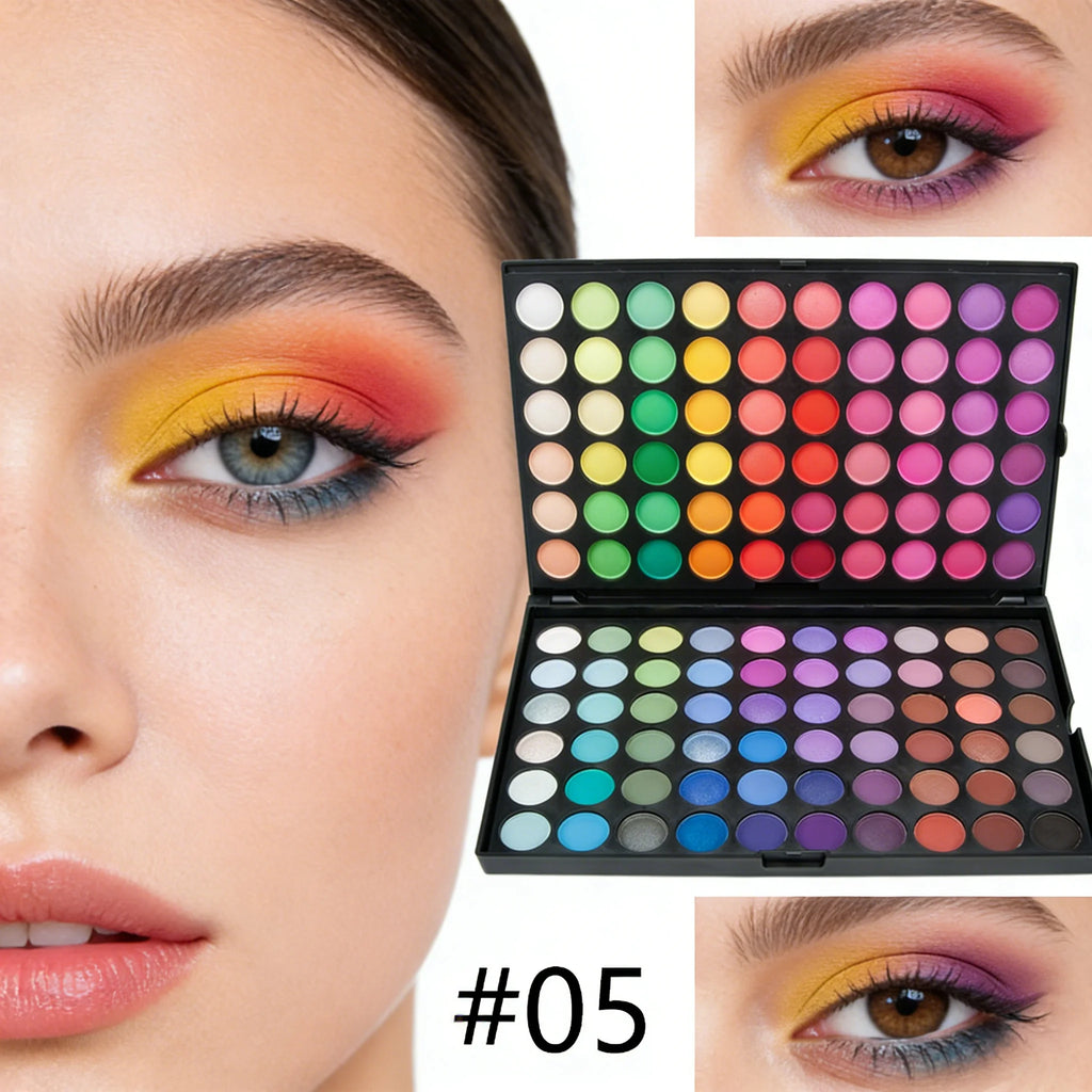 Palette de fards à paupières, 120 teintes, 5 modèles