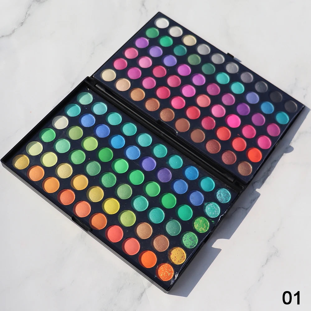 Palette de fards à paupières, 120 teintes, 5 modèles