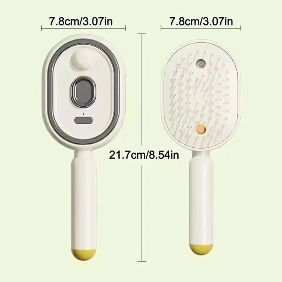Brosse à cheveux rechargeable avec pulvérisation