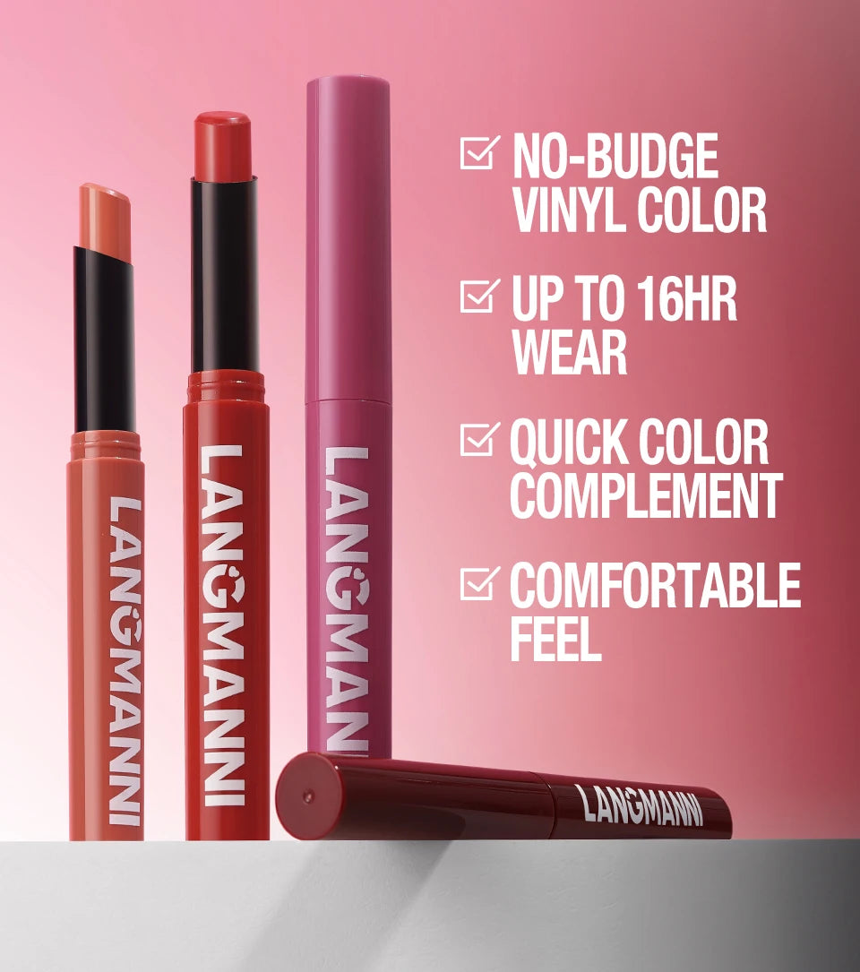 Duo crayon contour des lèvres et rouge à lèvres mat, 12 teintes