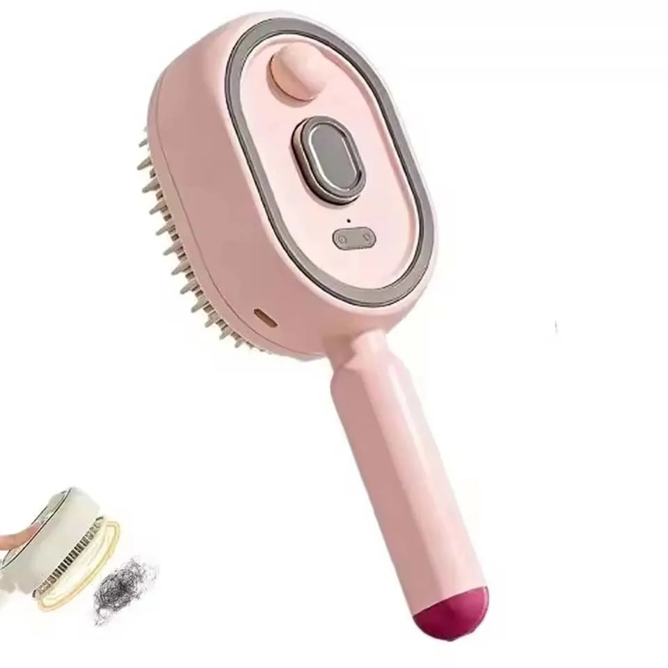 Brosse à cheveux rechargeable avec pulvérisation