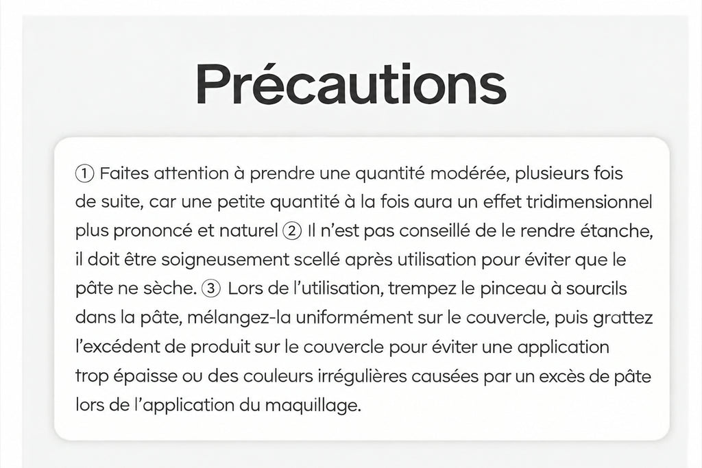 Gel fixateur 3D pour sourcils, gel à sourcils, texture gel, effet naturel