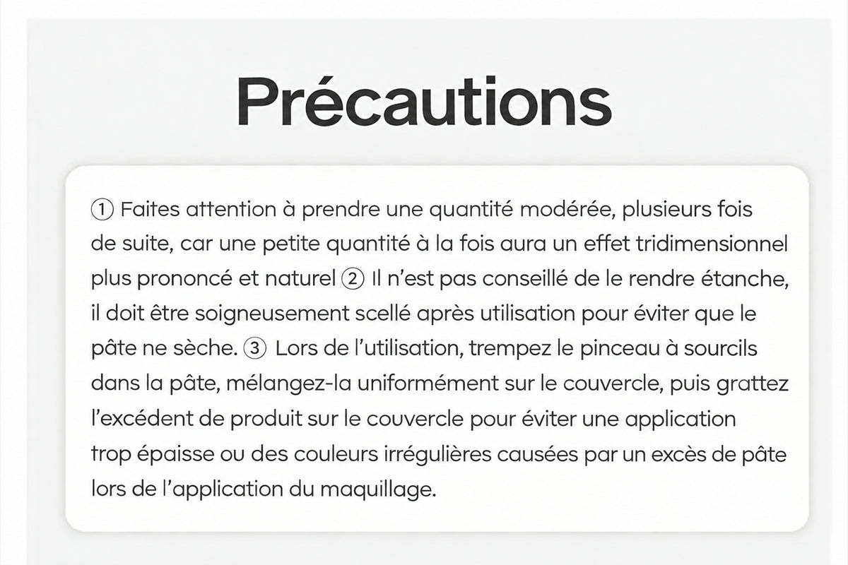 Gel fixateur 3D pour sourcils, gel à sourcils, texture gel, effet naturel
