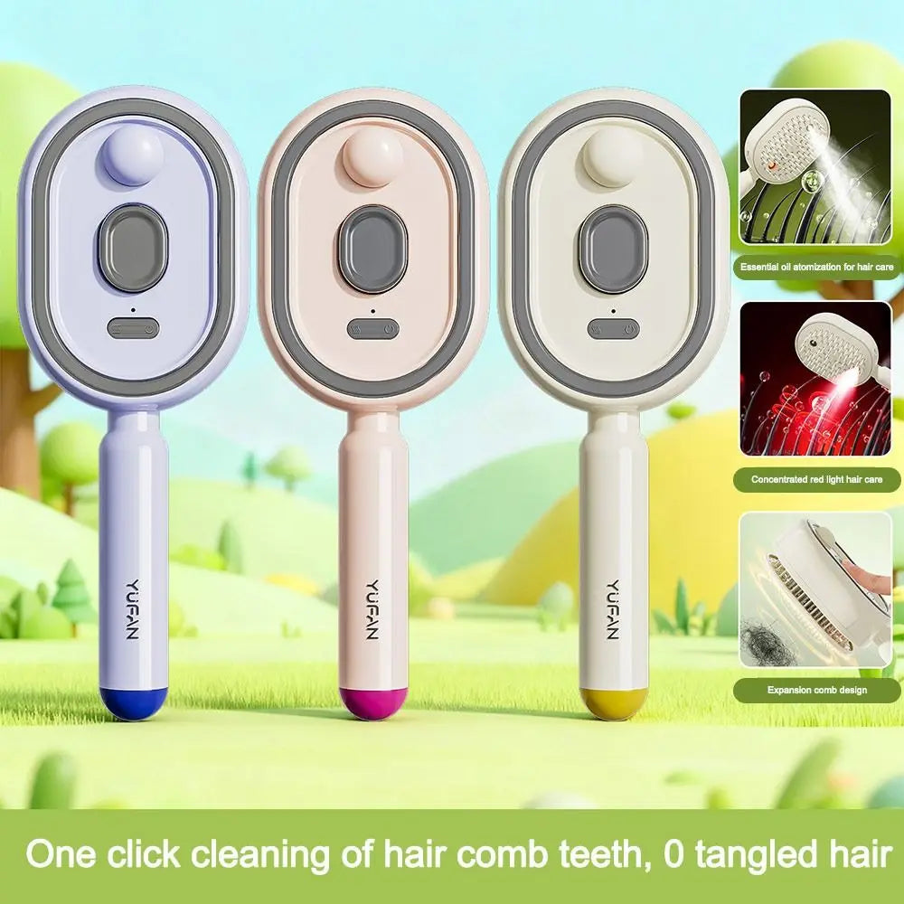 Brosse à cheveux rechargeable avec pulvérisation