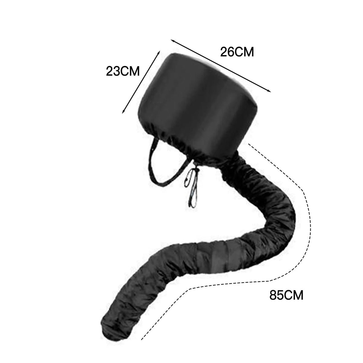 Bonnet de séchage réglable pour sèche-cheveux avec tuyau