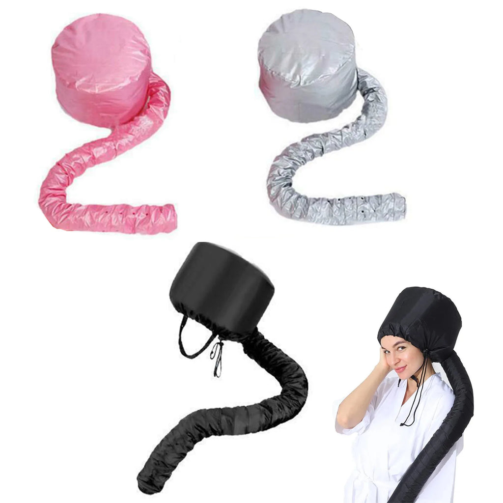Bonnet de séchage réglable pour sèche-cheveux avec tuyau