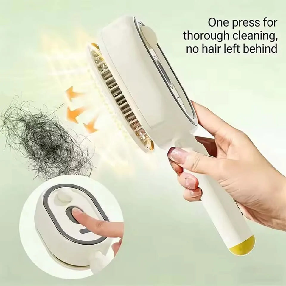 Brosse à cheveux rechargeable avec pulvérisation