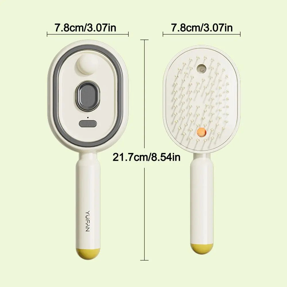 Brosse à cheveux rechargeable avec pulvérisation