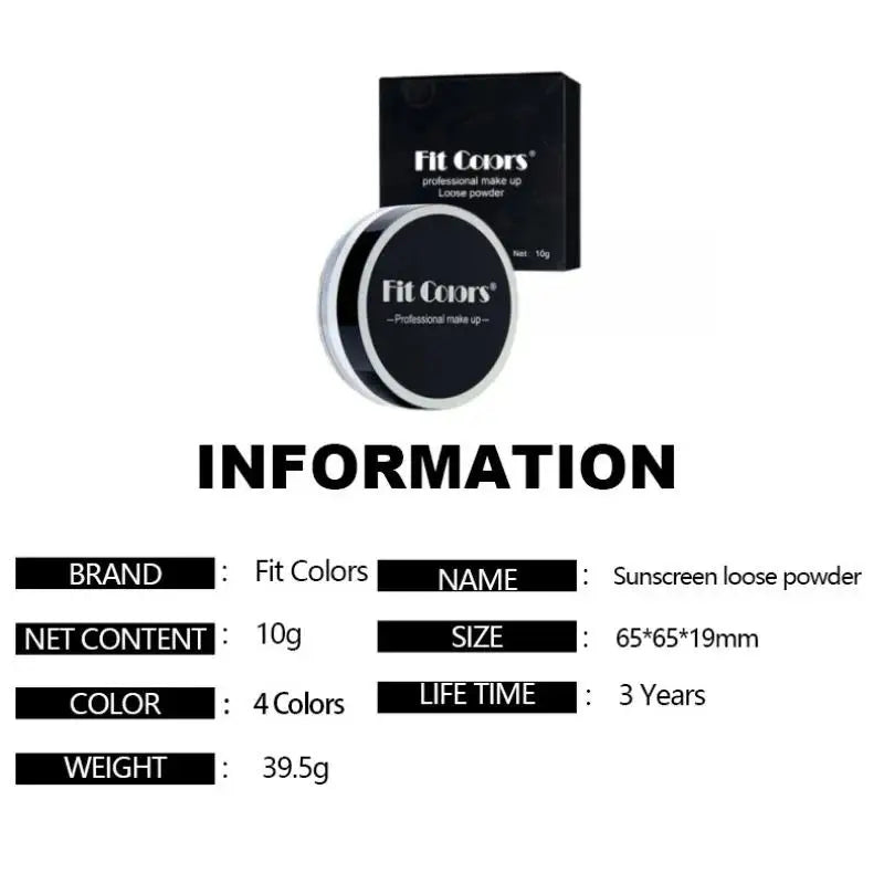 Poudre libre matifiante et fixatrice de maquillage, 10 g
