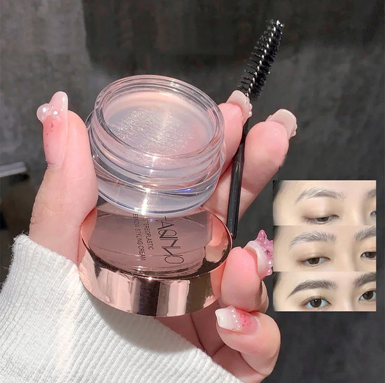 Gel fixateur 3D pour sourcils, gel à sourcils, texture gel, effet naturel