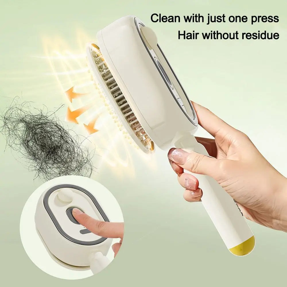 Brosse à cheveux rechargeable avec pulvérisation