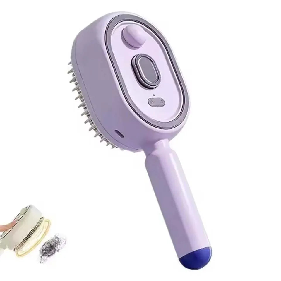 Brosse à cheveux rechargeable avec pulvérisation