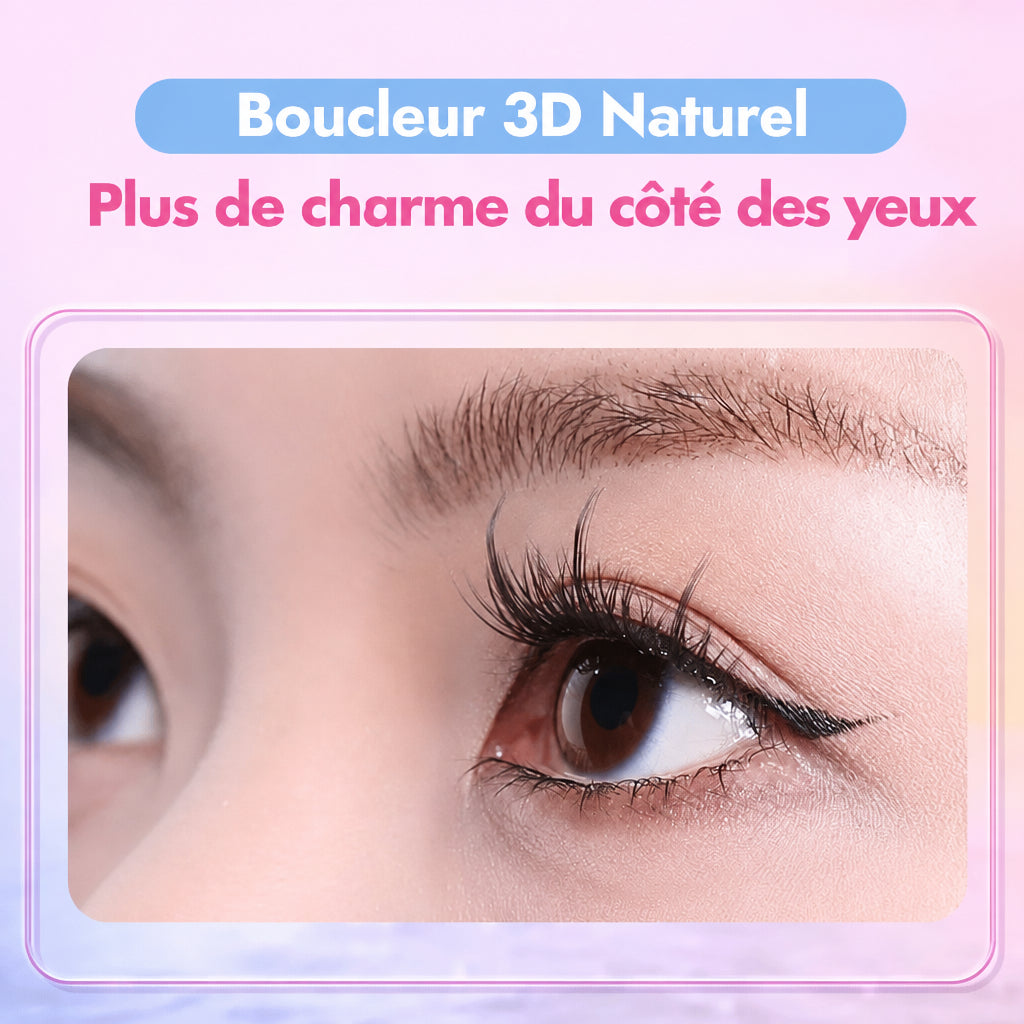 Faux cils individuels sans colle, 10 rangées, 10–12 mm, courbure C, effet naturel